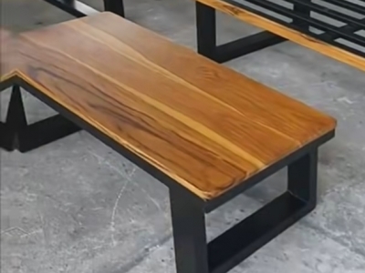 Endustriyel metal ahsap dekorasyon